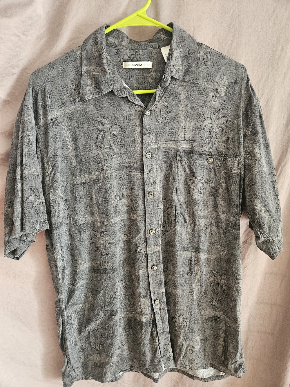 Campia Moda Button-up Shirt (M) 100% Rayon